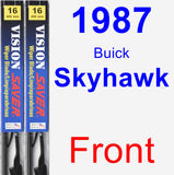 Front Wiper Blade Pack for 1987 Buick Skyhawk - Vision Saver