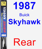 Rear Wiper Blade for 1987 Buick Skyhawk - Vision Saver