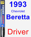 Driver Wiper Blade for 1993 Chevrolet Beretta - Vision Saver