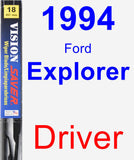 Driver Wiper Blade for 1994 Ford Explorer - Vision Saver
