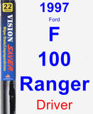 Driver Wiper Blade for 1997 Ford F-100 Ranger - Vision Saver