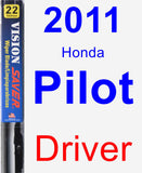Driver Wiper Blade for 2011 Honda Pilot - Vision Saver