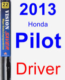 Driver Wiper Blade for 2013 Honda Pilot - Vision Saver