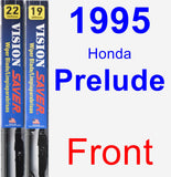 Front Wiper Blade Pack for 1995 Honda Prelude - Vision Saver
