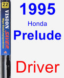 Driver Wiper Blade for 1995 Honda Prelude - Vision Saver