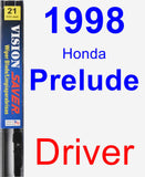 Driver Wiper Blade for 1998 Honda Prelude - Vision Saver