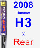 Rear Wiper Blade for 2008 Hummer H3 - Vision Saver