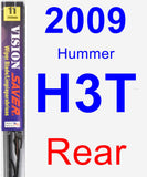 Rear Wiper Blade for 2009 Hummer H3T - Vision Saver