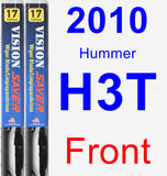 Front Wiper Blade Pack for 2010 Hummer H3T - Vision Saver
