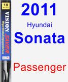 Passenger Wiper Blade for 2011 Hyundai Sonata - Vision Saver