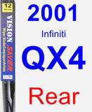 Rear Wiper Blade for 2001 Infiniti QX4 - Vision Saver