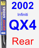 Rear Wiper Blade for 2002 Infiniti QX4 - Vision Saver