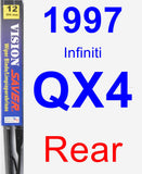 Rear Wiper Blade for 1997 Infiniti QX4 - Vision Saver