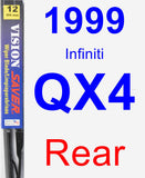 Rear Wiper Blade for 1999 Infiniti QX4 - Vision Saver