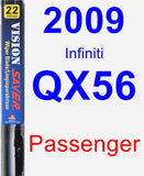 Passenger Wiper Blade for 2009 Infiniti QX56 - Vision Saver