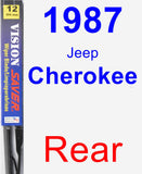 Rear Wiper Blade for 1987 Jeep Cherokee - Vision Saver