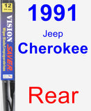 Rear Wiper Blade for 1991 Jeep Cherokee - Vision Saver