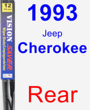 Rear Wiper Blade for 1993 Jeep Cherokee - Vision Saver
