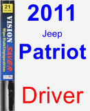 Driver Wiper Blade for 2011 Jeep Patriot - Vision Saver