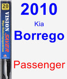 Passenger Wiper Blade for 2010 Kia Borrego - Vision Saver