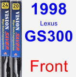 Front Wiper Blade Pack for 1998 Lexus GS300 - Vision Saver