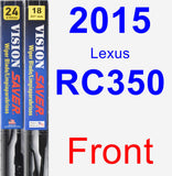 Front Wiper Blade Pack for 2015 Lexus RC350 - Vision Saver