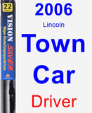 Driver Wiper Blade for 2006 Lincoln Town Car - Vision Saver