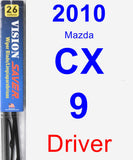 Driver Wiper Blade for 2010 Mazda CX-9 - Vision Saver