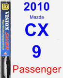 Passenger Wiper Blade for 2010 Mazda CX-9 - Vision Saver