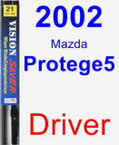 Driver Wiper Blade for 2002 Mazda Protege5 - Vision Saver