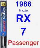 Passenger Wiper Blade for 1986 Mazda RX-7 - Vision Saver