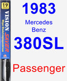 Passenger Wiper Blade for 1983 Mercedes-Benz 380SL - Vision Saver