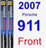 Front Wiper Blade Pack for 2007 Porsche 911 - Vision Saver