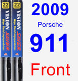 Front Wiper Blade Pack for 2009 Porsche 911 - Vision Saver