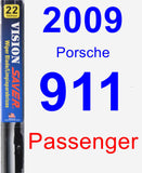 Passenger Wiper Blade for 2009 Porsche 911 - Vision Saver
