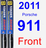 Front Wiper Blade Pack for 2011 Porsche 911 - Vision Saver