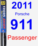 Passenger Wiper Blade for 2011 Porsche 911 - Vision Saver