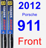 Front Wiper Blade Pack for 2012 Porsche 911 - Vision Saver