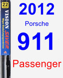 Passenger Wiper Blade for 2012 Porsche 911 - Vision Saver