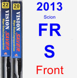 Front Wiper Blade Pack for 2013 Scion FR-S - Vision Saver