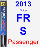 Passenger Wiper Blade for 2013 Scion FR-S - Vision Saver