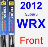 Front Wiper Blade Pack for 2012 Subaru WRX - Vision Saver