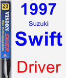 Driver Wiper Blade for 1997 Suzuki Swift - Vision Saver