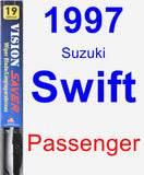 Passenger Wiper Blade for 1997 Suzuki Swift - Vision Saver