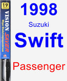 Passenger Wiper Blade for 1998 Suzuki Swift - Vision Saver