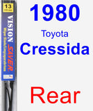 Rear Wiper Blade for 1980 Toyota Cressida - Vision Saver