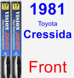 Front Wiper Blade Pack for 1981 Toyota Cressida - Vision Saver