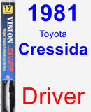Driver Wiper Blade for 1981 Toyota Cressida - Vision Saver