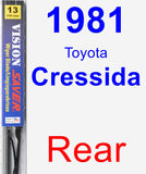 Rear Wiper Blade for 1981 Toyota Cressida - Vision Saver