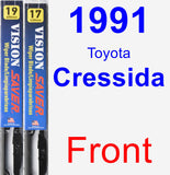 Front Wiper Blade Pack for 1991 Toyota Cressida - Vision Saver